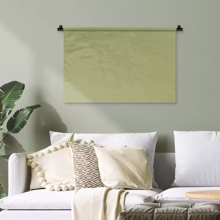 Whispering - Sage - Groen Wandkleed katoen klein 269 -sfeer7