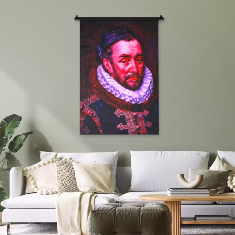 Willem van Oranje - Adriaen Thomasz - Oude meesters Wandkleed katoen klein -sfeer7