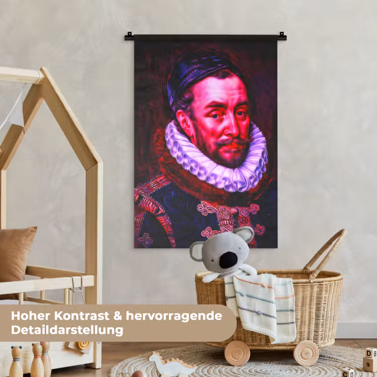 Willem van Oranje - Adriaen Thomasz - Oude meesters Wandkleed katoen klein -xsfeer1_kind_DE
