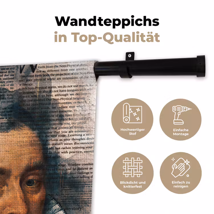 Willem van Oranje - Adriaen Thomasz - Krant Wandkleed katoen klein -tsfeer2_DE