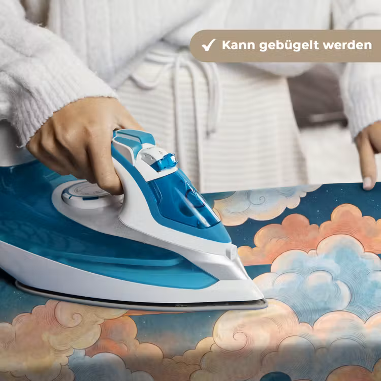 Wolk - Lucht - Natuur - Illustratief - Oranje Wandkleed katoen klein -tsfeer9_DE