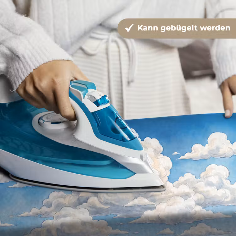 Wolken - Blauwe lucht - Natuur - Modern - Wit Wandkleed katoen klein -tsfeer9_DE