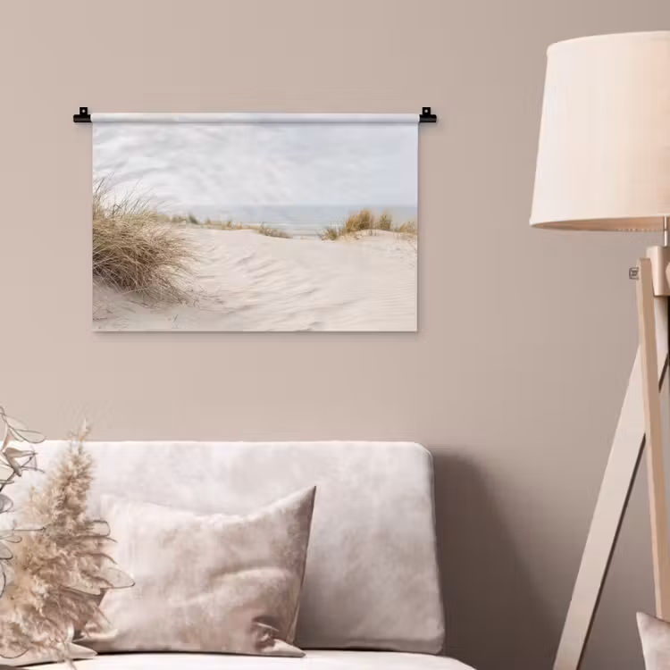 Wolken - Duinlandschap - Zand Wandkleed katoen klein -sfeer4