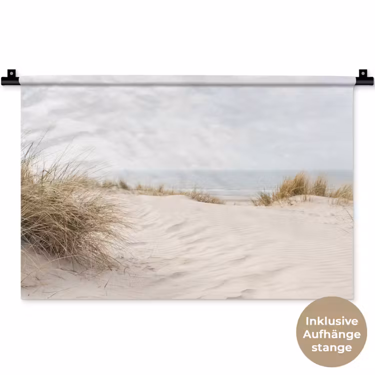 Wolken - Duinlandschap - Zand Wandkleed katoen klein -t3d_DE