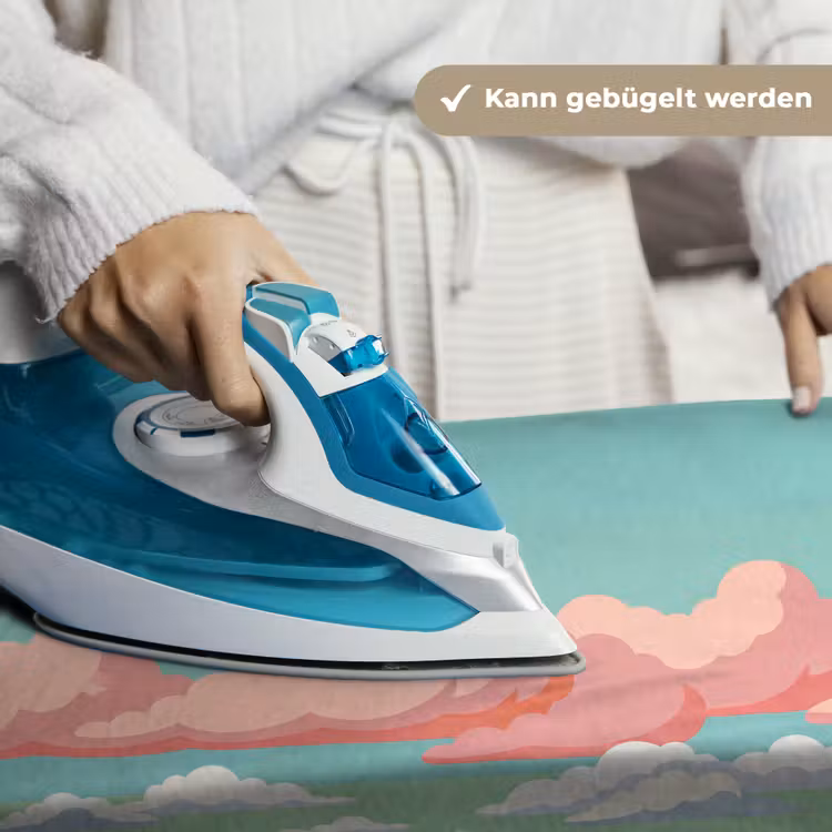 Wolken - Roze - Natuur - Modern - Pastel Wandkleed katoen klein -tsfeer9_DE