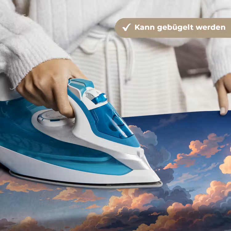 Wolken - Daghemel - Natuur - Illustratie - Oranje Wandkleed katoen klein -tsfeer9_DE