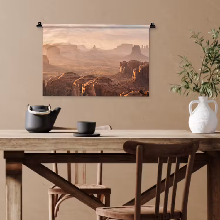 Woestijn - Landschap - Natuur Wandkleed katoen klein -sfeer6
