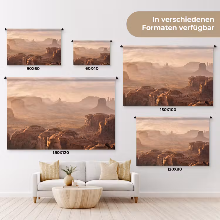 Woestijn - Landschap - Natuur Wandkleed katoen klein -tsfeer8_DE