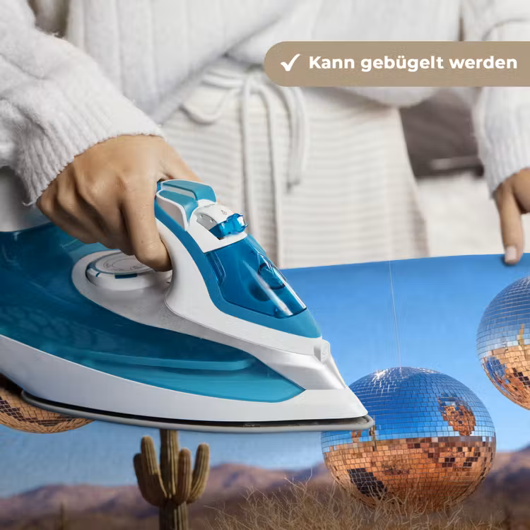 Wandteppich - Wüste – Spiegelkugel – Kunst - Woestijn - Spiegelbal - Kunst Wandkleed katoen klein