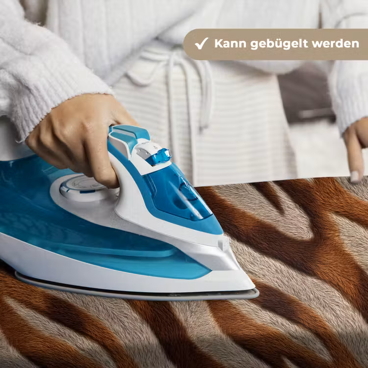 Zebra - Bruin - Patroon Wandkleed katoen klein 269 -tsfeer9_DE