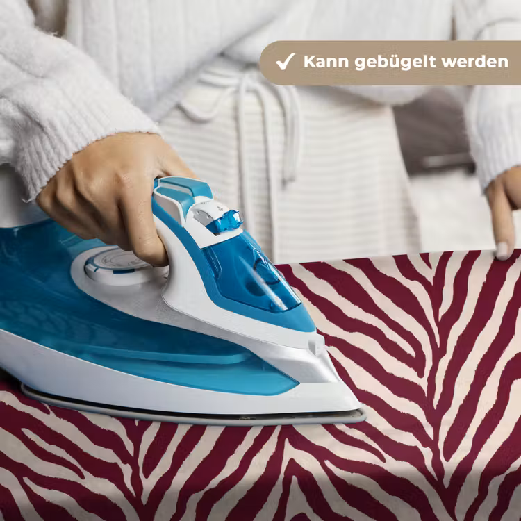 Zebra - Motief - Bordeaux - Rood Wandkleed katoen klein 269 -tsfeer9_DE