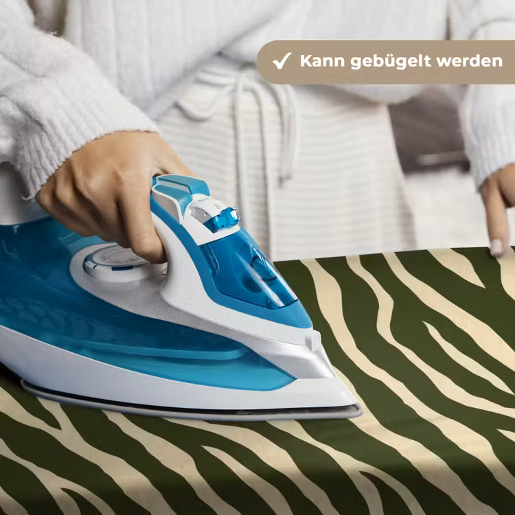 Zebra - Patroon - Groen Wandkleed katoen klein 269 -tsfeer9_DE