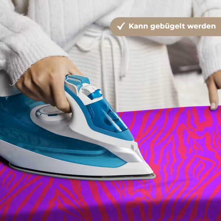 Zebra - Neon - Roze - Paars Wandkleed katoen klein 269 -tsfeer9_DE