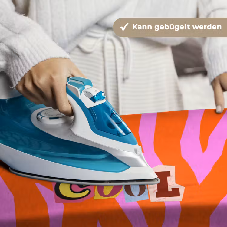 Zebraprint - Grafisch - COOL - Oranje Wandkleed katoen klein -tsfeer9_DE