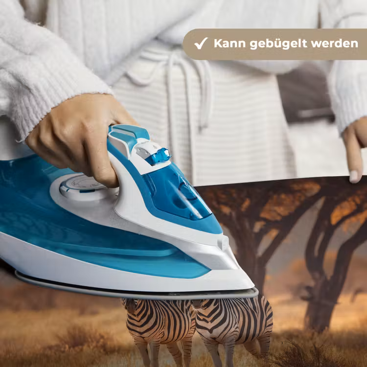 Zebra's - Savannelandschap - Gras Wandkleed katoen klein -tsfeer9_DE