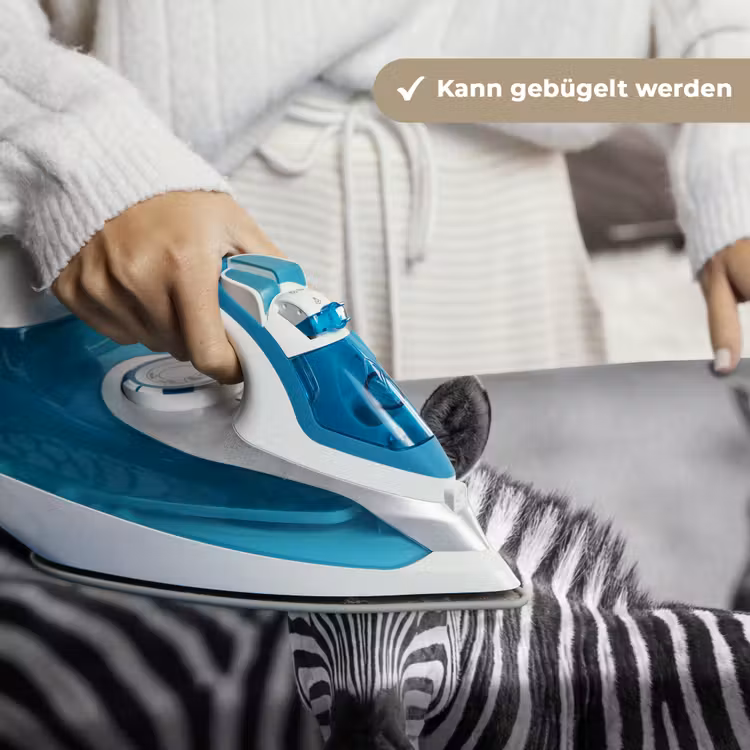 Zebra's - Zwart - Wit Wandkleed katoen klein -tsfeer9_DE