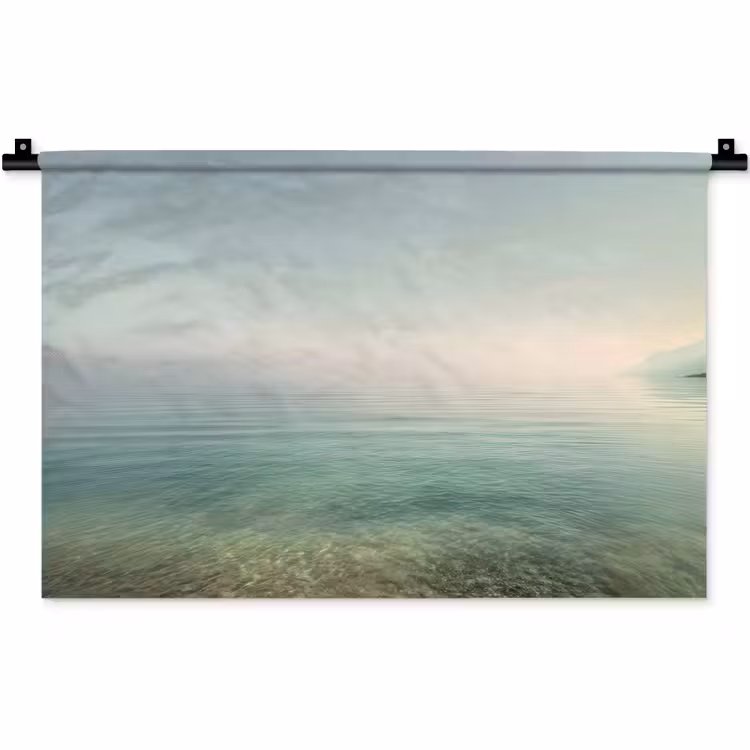 Zee - Horizon - Blauw - Mist Wandkleed katoen klein -zz3d