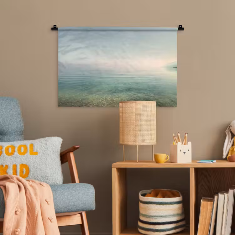 Zee - Horizon - Blauw - Mist Wandkleed katoen klein -wsfeer4_kind