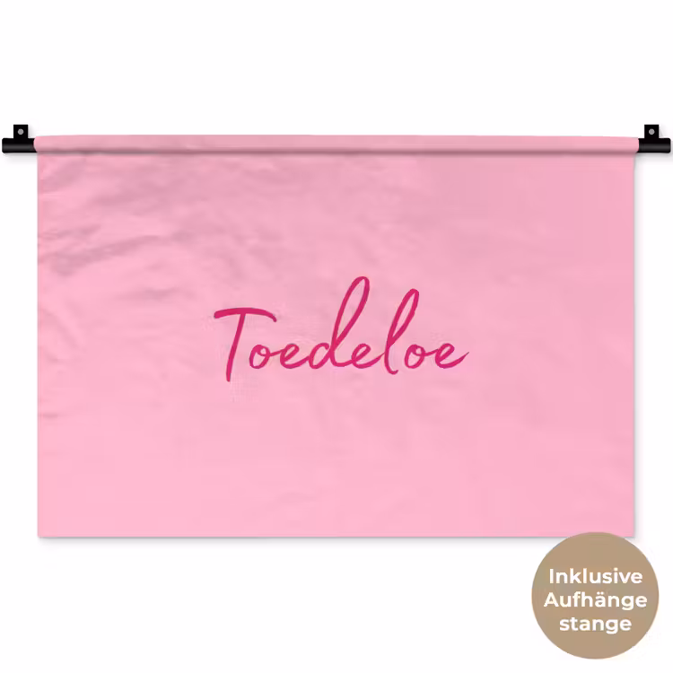 Toedeloe - Roze - Minimalistisch Wandkleed katoen klein -t3d_DE