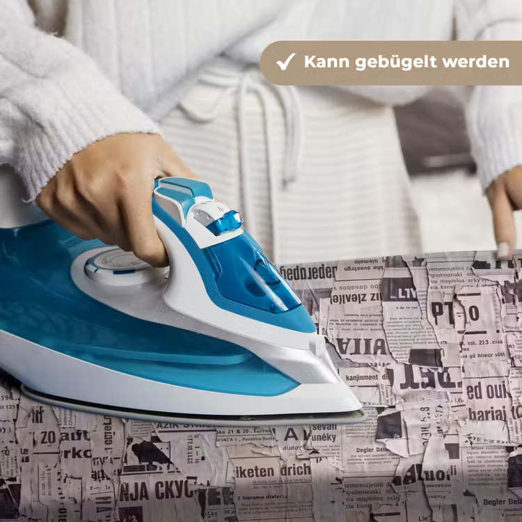 Krant - Gescheurd - Textuur - Abstract - Zwart-wit Wandkleed katoen klein -tsfeer9_DE