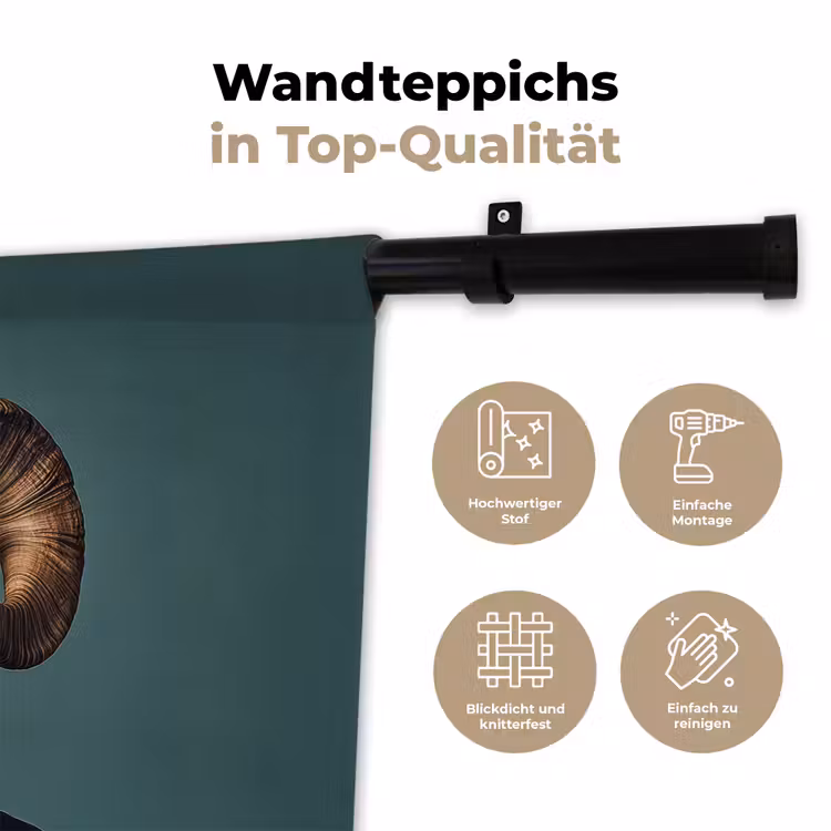 Geit - Hoorns - Kokskleding Wandkleed katoen klein -tsfeer2_DE