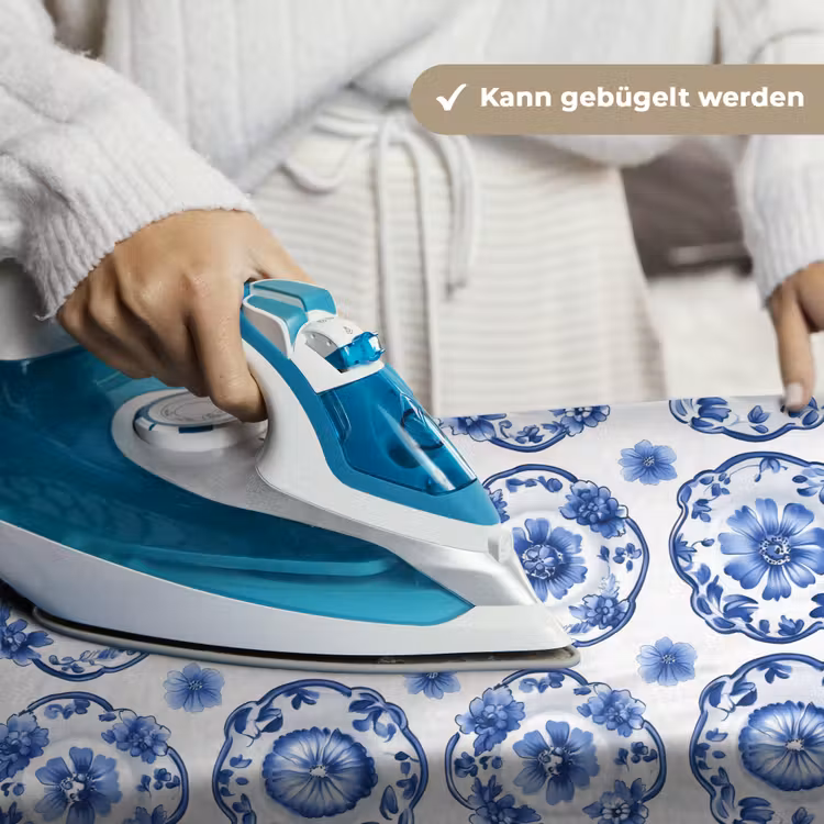Sierborden - Bloemen - Blauw Wandkleed katoen klein 269 -tsfeer9_DE