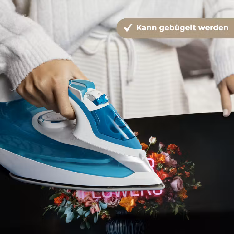Quote - Bloemen - Vaas - Neon Wandkleed katoen klein -tsfeer9_DE