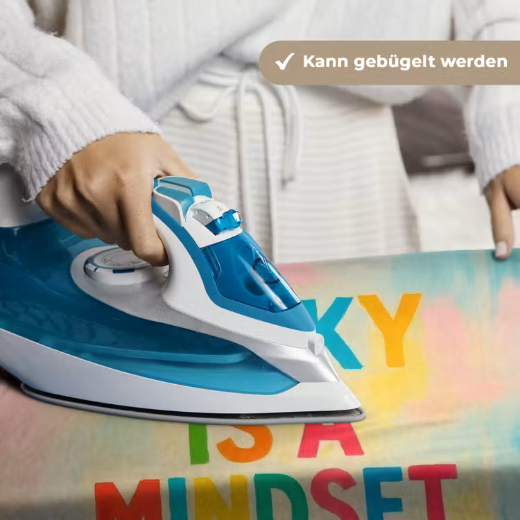 Quote - Lucky - Regenboogkleuren Wandkleed katoen klein -tsfeer9_DE