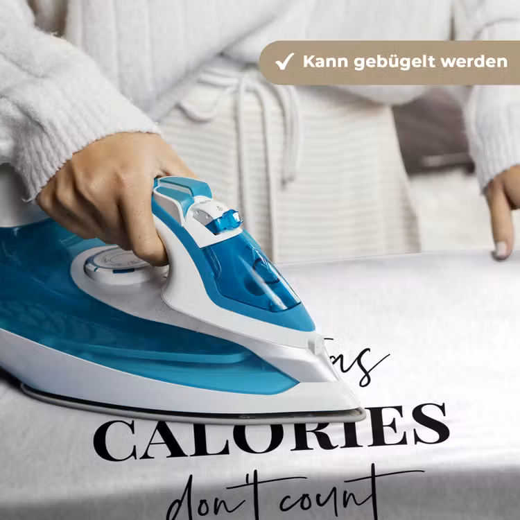 Kerst quote - Winter - Christmas calories - Wit Wandkleed katoen klein -tsfeer9_DE