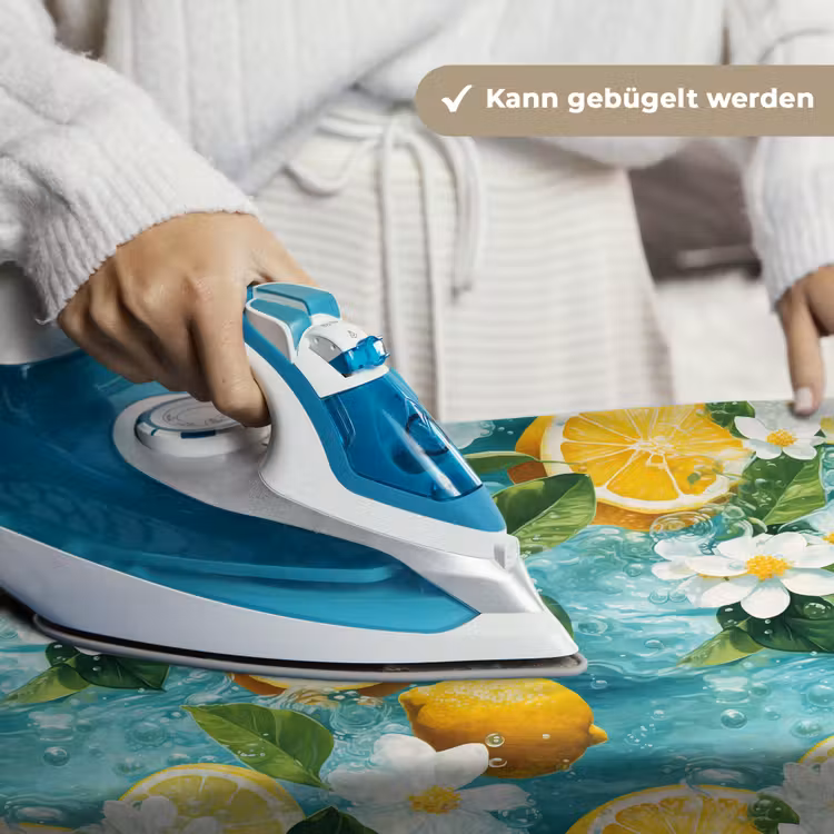 Citroen - Bloemen - Bruisend - Water Wandkleed katoen klein 269 -tsfeer9_DE