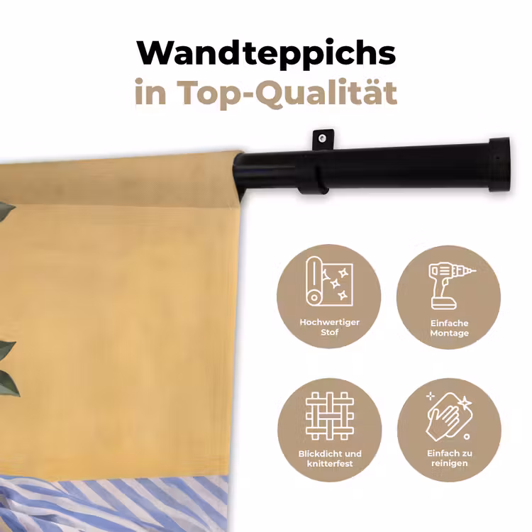 Wandteppich - Zitrone – Stillleben – Modern - Citroen - Stilleven - Modern Wandkleed katoen klein