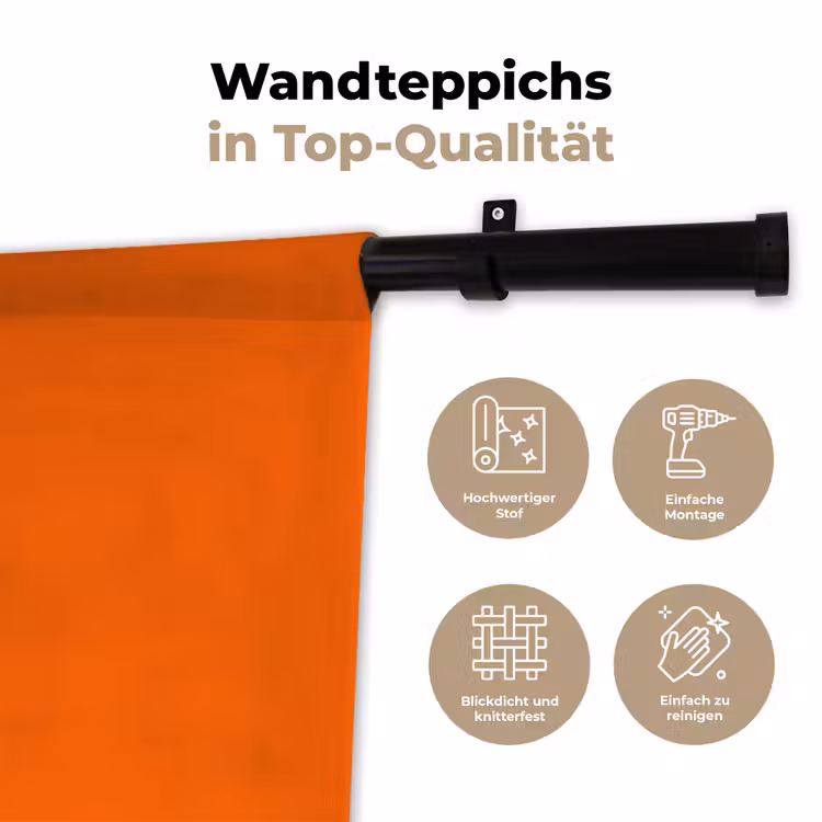 See te good - Paars - Oranje Wandkleed katoen klein -tsfeer2_DE