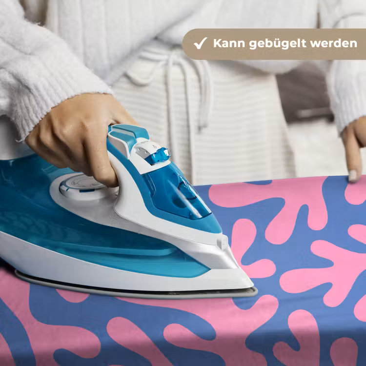Abstract - Vormen - Roze - Blauw Wandkleed katoen klein -tsfeer9_DE