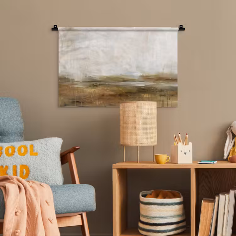 Abstract - Landschap - Natuur - Beige - Bruin Wandkleed katoen klein -wsfeer4_kind