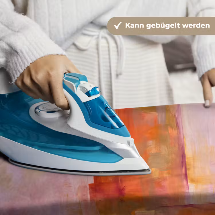 Abstract - Borstelstreken - Kunst - Paars - Goud Wandkleed katoen klein -tsfeer9_DE