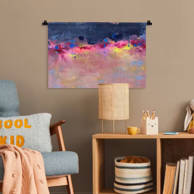 Abstract - Textuur - Kleuren - Modern - Roze Wandkleed katoen klein -wsfeer4_kind