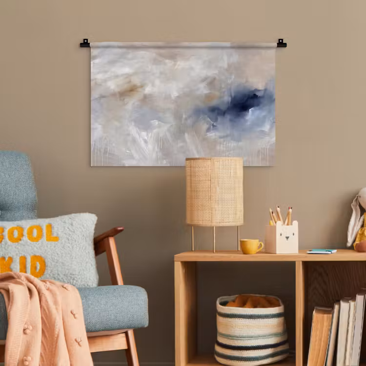 Abstract - Wolken - Sfeer - Modern - Beige Wandkleed katoen klein -wsfeer4_kind