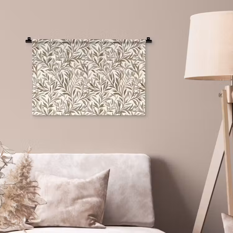 Takken - Botanisch - Taupe Wandkleed katoen klein 269 -sfeer4