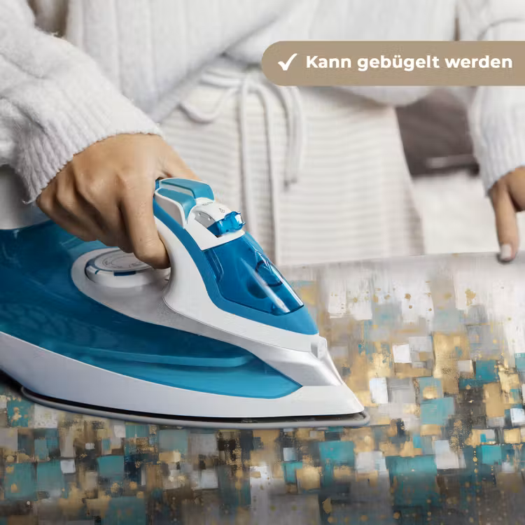 Abstract - Blokken - Goud - Skyline Wandkleed katoen klein -tsfeer9_DE