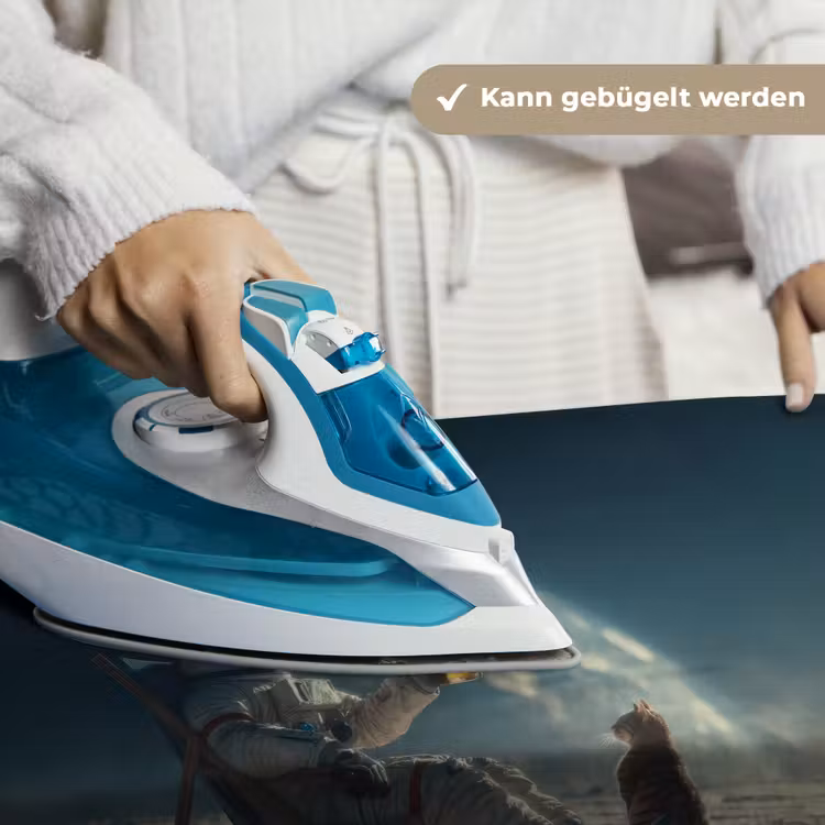 Astronaut - Kat - Glas - Stoel Wandkleed katoen klein -tsfeer9_DE