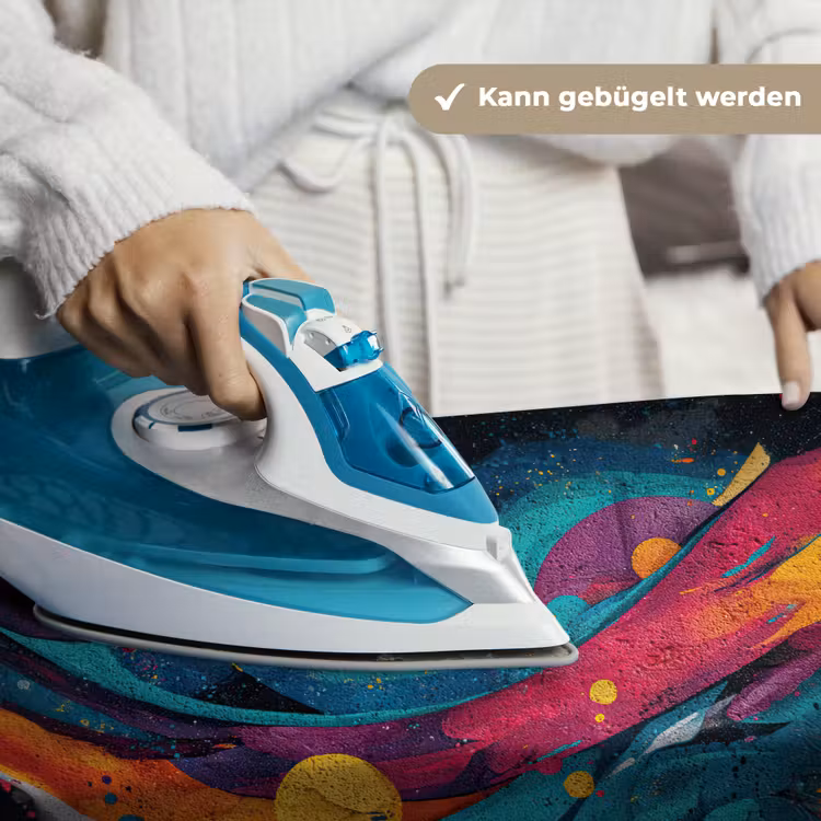 Banen - Golven - Kleurrijk - Abstract Wandkleed katoen klein -tsfeer9_DE