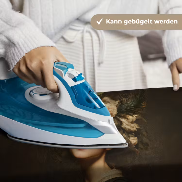 Bloemenhoed - Portret - Vrouw Wandkleed katoen klein -tsfeer9_DE