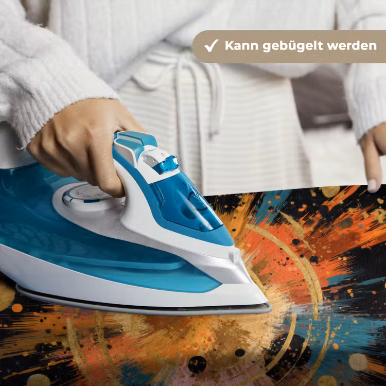 Explosie - Verfstructuur - Goud - Abstract Wandkleed katoen klein -tsfeer9_DE