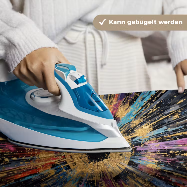 Explosie - Goud - Kleurrijk - Abstract Wandkleed katoen klein -tsfeer9_DE