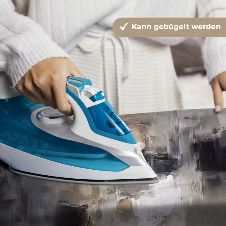 Kleurenpalet - Penseelstreken - Beige - Nevelig Wandkleed katoen klein -tsfeer9_DE