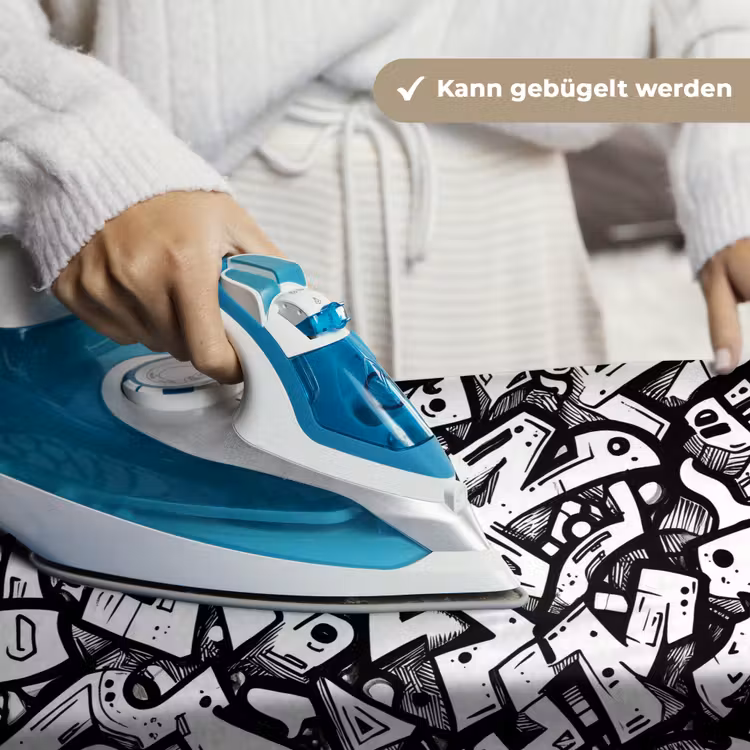 Vormen - Letters - Graffiti - Zwart Wandkleed katoen klein -tsfeer9_DE
