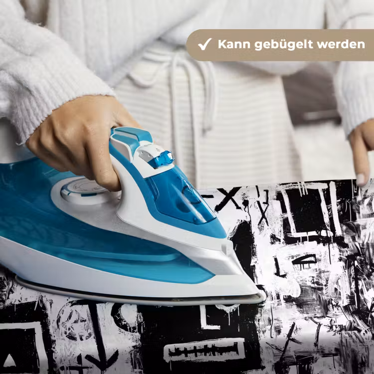 Vormen - Gezocht - Zwart - Abstract Wandkleed katoen klein -tsfeer9_DE