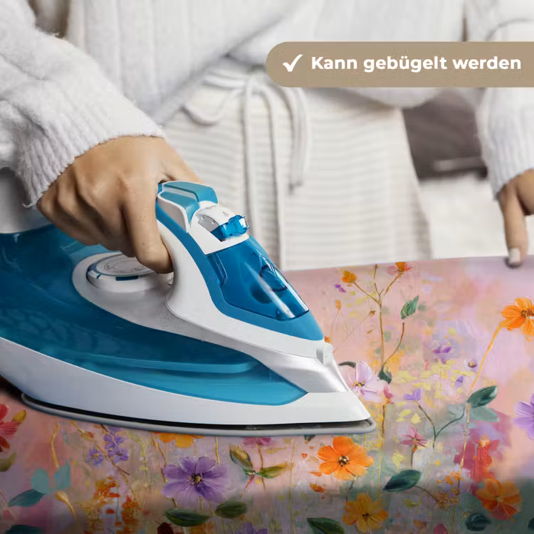 Schilderij - Bloemen - Abstract - Kleurrijk Wandkleed katoen klein -tsfeer9_DE
