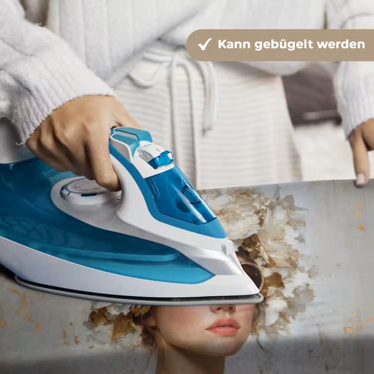 Schilderij - Vrouw - Zonnebril - Bloemenkrans Wandkleed katoen klein -tsfeer9_DE