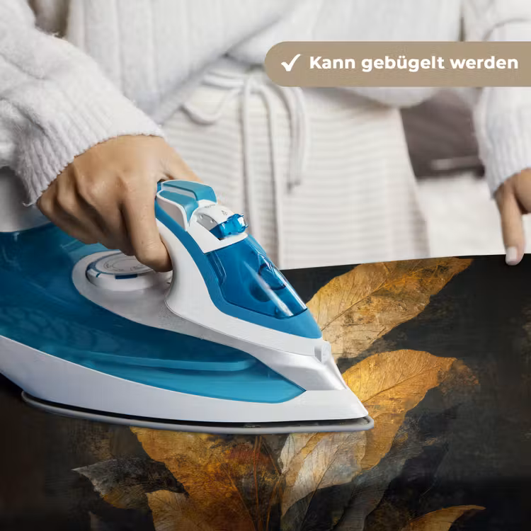 Gouden Bladcompositie – Botanische Luxe Wandkleed katoen klein -tsfeer9_DE